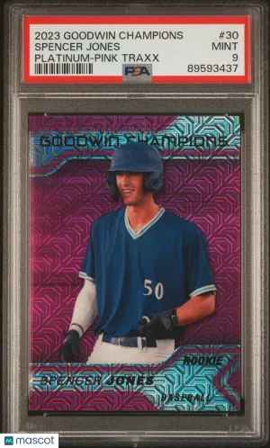 2023 Upper Deck Goodwin Champions Platinum Spencer Jones Platinum Pink Traxx PSA 9