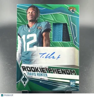 2025 Panini Phoenix Travis Hunter #RPJ-THR Green / Parallel/Variety Rookie Memorabilia Insert