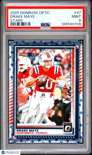 2025 Panini Donruss Optic Drake Maye #47 Stars front
