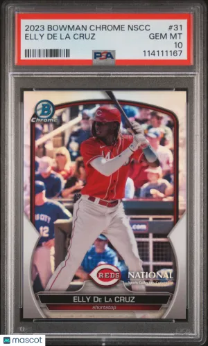 2023 Bowman Chrome National Elly De La Cruz #31 [Base] Rookie Insert PSA 10 Topps