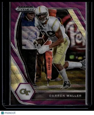 2021 Panini Prizm Draft Picks Darren Waller #44 Purple Wave