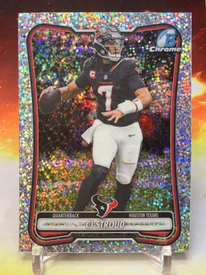 2026 Bowman Football Chrome Speckle Refractor C J Stroud #BCV-40