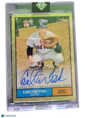 2025 Topps Transcendent Collection Carlton Fisk #61S-CF Superfractor