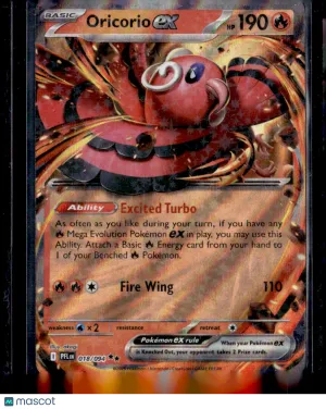 2025 Mega Evolution – Phantasmal Flames Oricorio EX Holo Double Rare RR #18/94