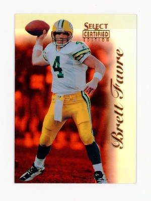 1996 Select Certified BRETT FAVRE Rare MIRROR RED PARALLEL #85 - Green Bay Packers HOF