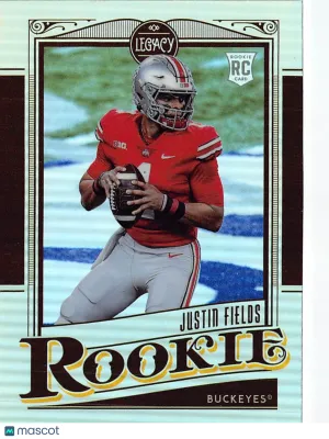 2021 Panini Legacy Football Justin Fields Silver Rookie RC #142 Ohio State Buckeyes