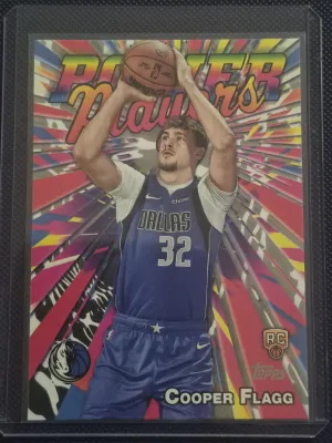 Topps 2025-26 Cooper Flagg Rookie Insert Power Players #PP-16 Dallas Mavericks front