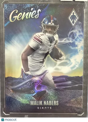 2025 Panini Phoenix Malik Nabers #6 Genies
