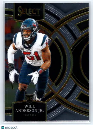 2023 Panini Select Will Anderson Jr. #125 RC Houston Texans