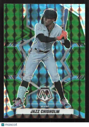 2022 Panini Mosaic Jazz Chisholm #156 Green Mosaic