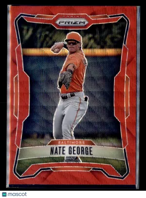 2026 Panini Prizm Nate George #24 Ruby Wave Prizm