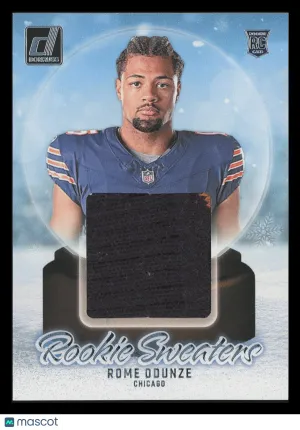 Rome Odunze 2024 Panini Donruss Rookie Holiday Sweater RC Memorabilia #RHS-ROD Chicago Bears