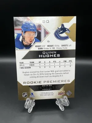 Quinn Hughes Level 1 Rookie Premiers back