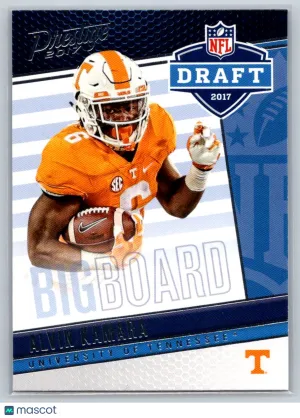 2017 Panini Prestige 7 Alvin Kamara Draft Big Board Tennessee Volunteers