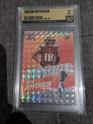 Panini Mosaic 2021 Justin Jefferson Got Game? #GG-15 Mosaic Prizm Vikings