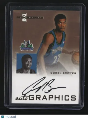 Corey Brewer 2007-08 Fleer Hot Prospects #AUCB-Autographics