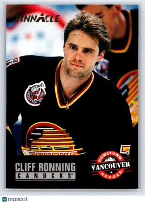 1993 Pinnacle Cliff Ronning #234 Vancouver Canucks
