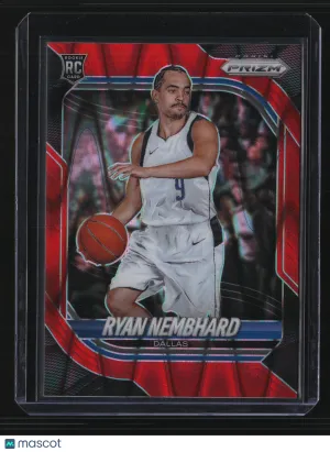 Ryan Nembhard 2025-26 Panini Prizm Basketball #48-Red Seismic Prizm /275