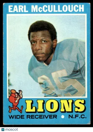 1971 Football Earl McCullouch #127