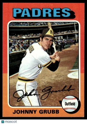 1975 Baseball Card Johnny Grubb #298