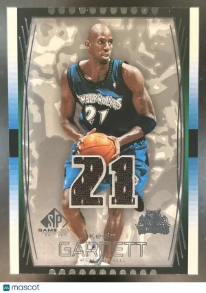 Game Used Kevin Garnett Base #77 Minnesota Timberwolves