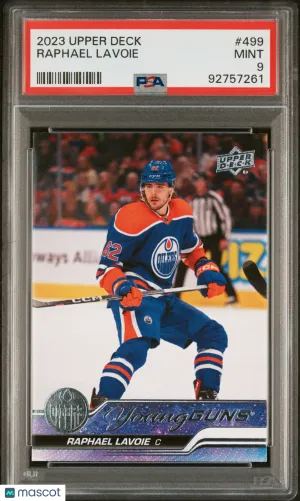 2023 Upper Deck Raphael Lavoie Young Guns #499 PSA 9