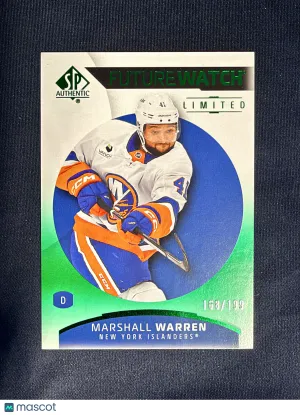2025-26 SP Authentic Marshall Warren #197 Limited Green /199 RC