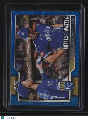Caglianone/Witt Jr 2025 Topps Series 1-Royals Muscle #236-Blue Rainbow Foil /150