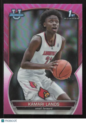 2022-23 Bowman University Chrome Kamari Lands #72 Pink
