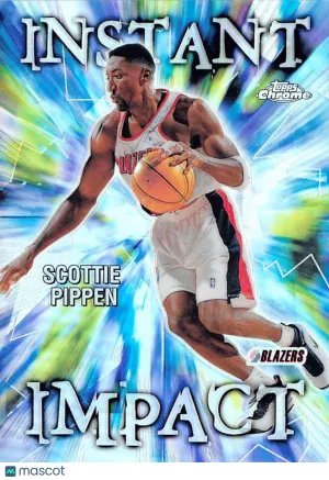 2000 Topps Chrome Instant Impact Scottie Pippen Refractor #II1 Portland Trail Blazers