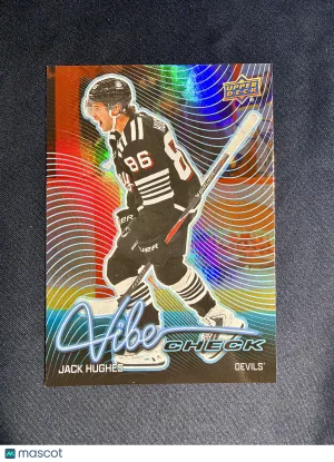 2026-27 Upper Deck Series 1 Jack Hughes #VC-1 Vibe Check