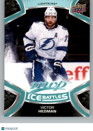 2021-22 Upper Deck MVP Victor Hedman #IB-77 Ice Battle Tampa Bay Lightning