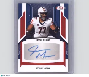 2024 SAGE Jordan Morgan Auto A-JM4 Arizona Wildcats Football Card