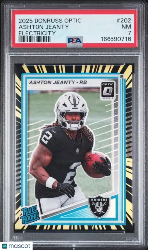 2025 Panini Donruss Optic Ashton Jeanty #202 Electricity front