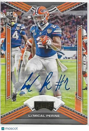 2020 Panini Chronicles Draft Picks La'Mical Perine #18 Autograph Florida Gators