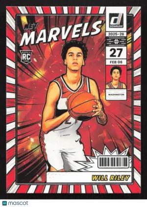 2025-26 Donruss Will Riley #6 Net Marvels