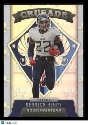 Derrick Henry 2021 Panini Rookies & Stars Crusade Prizm Silver #CR-6 Tennessee Titans