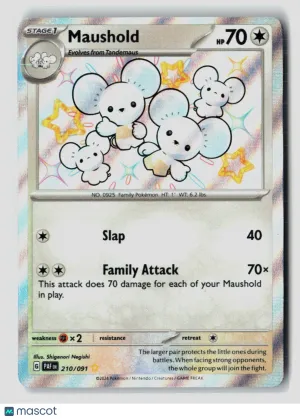 Pokemon 2024 Paldean Fates Maushold #210/91