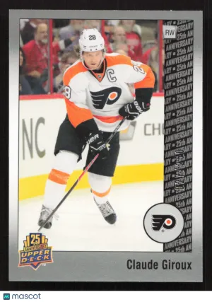 2014 Upper Deck 25th Anniversary Claude Giroux #20 Silver Celebration SN