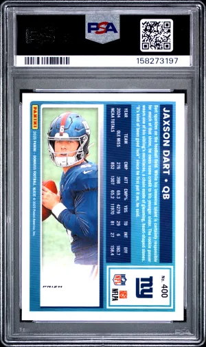 2025 Panini Donruss Jaxson Dart #400 Optic Preview Red Pandora back