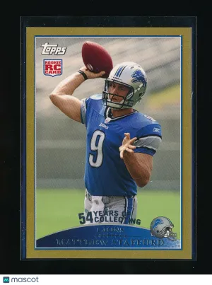 2009 Topps Matthew Stafford Gold Parallel/Variety Rookie Base Set