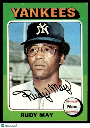 1975 Baseball Card Rudy May #321