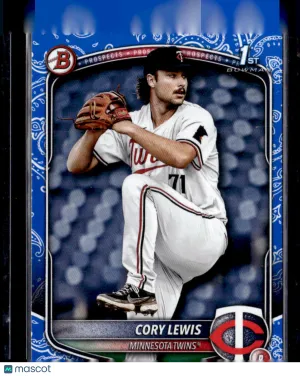 2025 Bowman Cory Lewis #BP-128 Blue Paisley /150