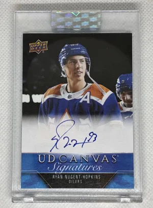 2023-2024 Upper Deck Clear Cut Hockey Ryan Nugent UD Canvas Signatures-Hopkins