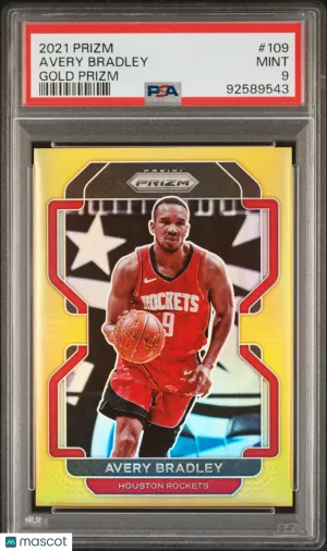 2021 Panini Prizm Avery Bradley Gold Prizm PSA 9