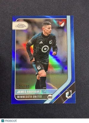 2026 Topps Chrome MLS James Rodríguez #172 Blue Refractor /150