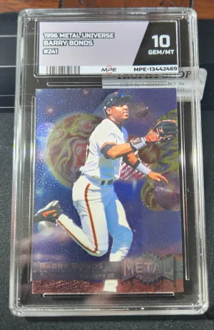1996 Metal Universe Barry Bonds #241