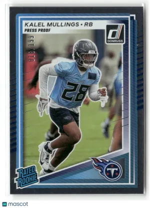 2025 Kalel Mullings #378 Press Proofs Silver SN,RC