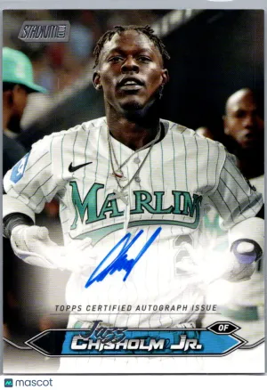 2024 Topps Stadium Club Jazz Chisholm Jr. #SCBA-JCJ Auto