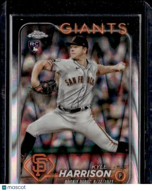 2024 Topps Chrome Kyle Harrison #USC157 RayWave RC